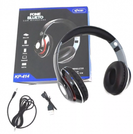 01 Fone De Ouvido Wireless KP-414 - Produto Novo