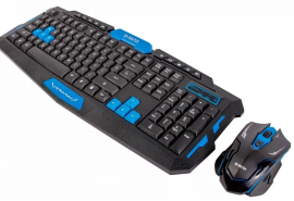 01 Kit Teclado E  Mouse Sem Fio - Produto Novo
