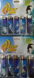 Isqueiro Lighter Cartela Com 10 Unidades - Produto Novo